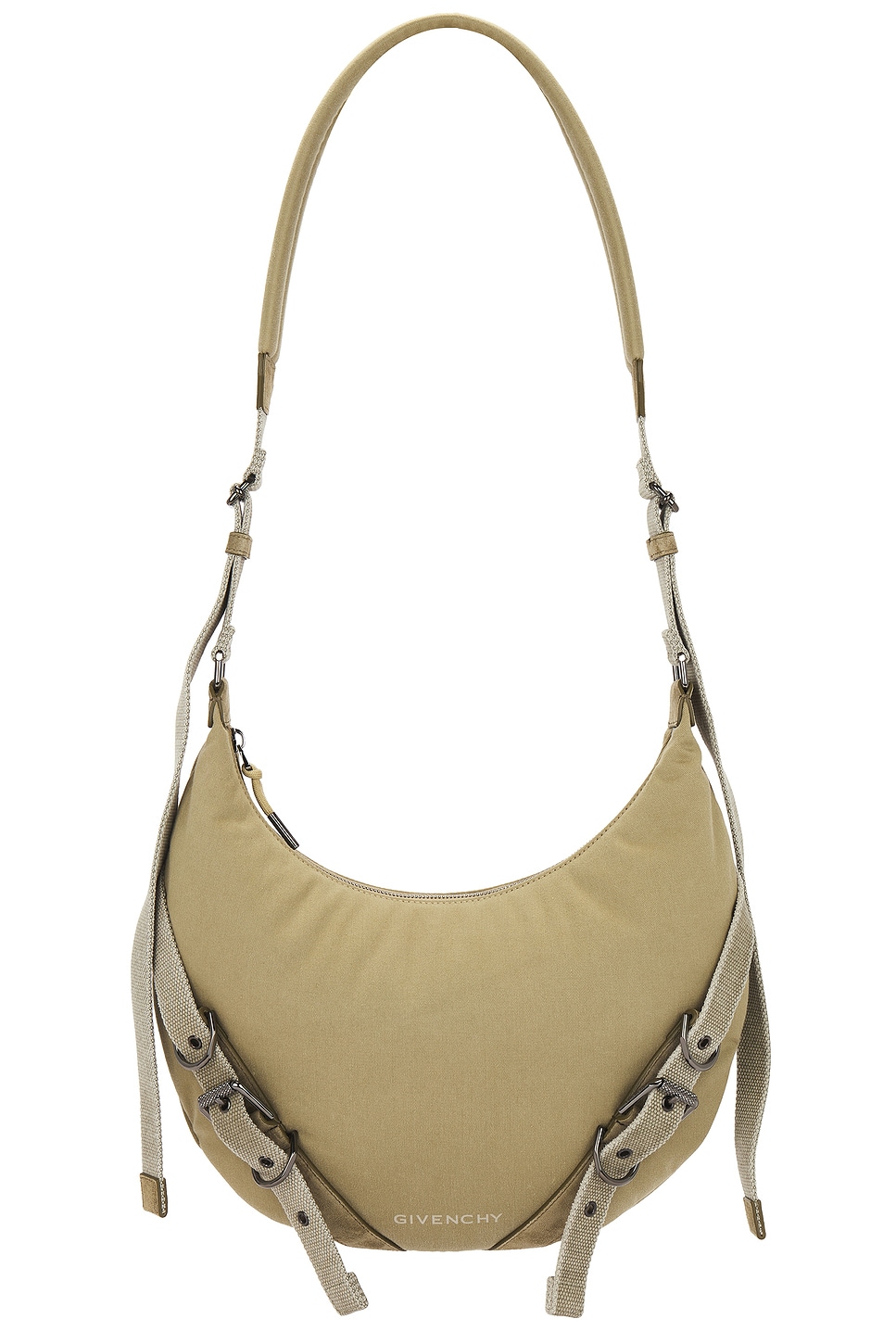 Shop Givenchy Voyou Crossbody Bag In Khaki