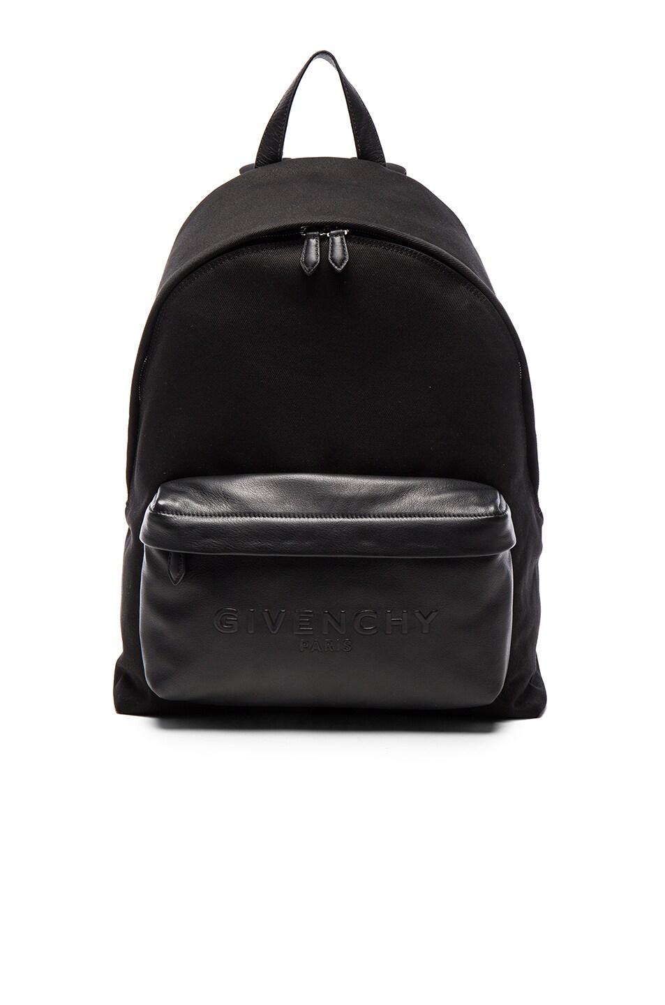 Image 1 of Givenchy Debossed Leather Pocket Backpack in Black