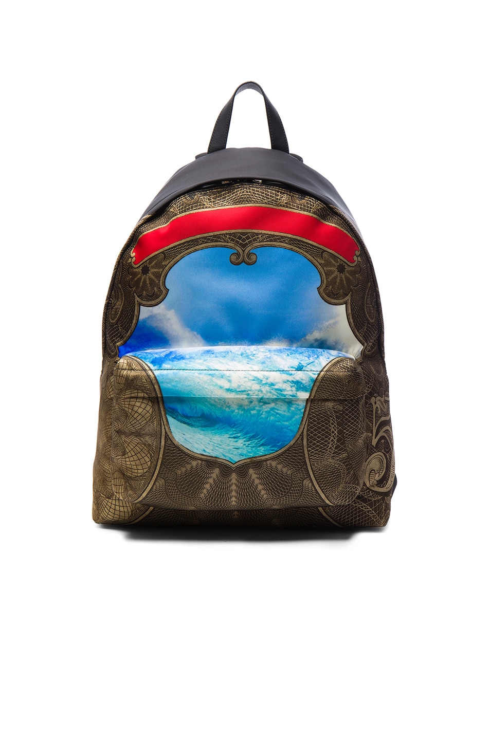 Image 1 of Givenchy Wave Print Backpack in Multi
