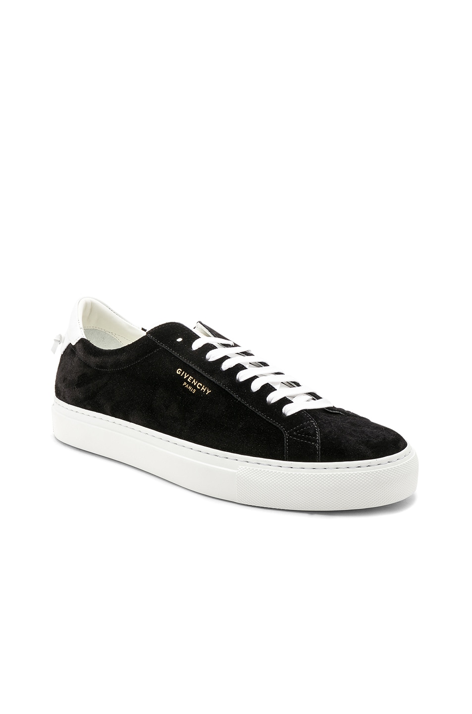 Image 1 of Givenchy Suede Urban Street Low Top Sneakers in Black & White
