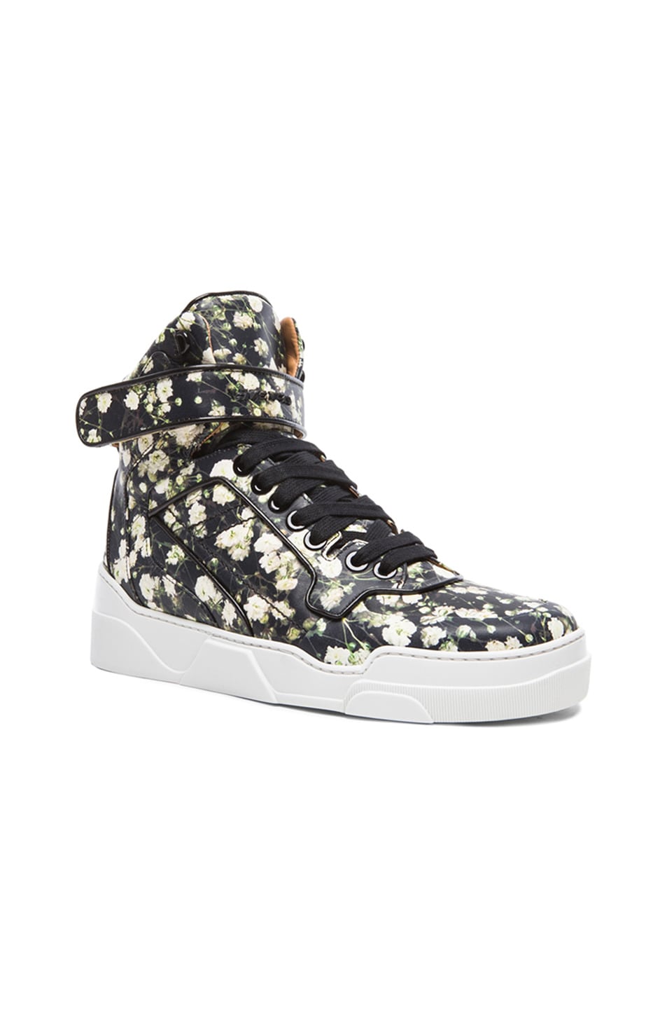 Image 1 of Givenchy Baby's Breath Print Tyson Calfskin Sneakers in Multi