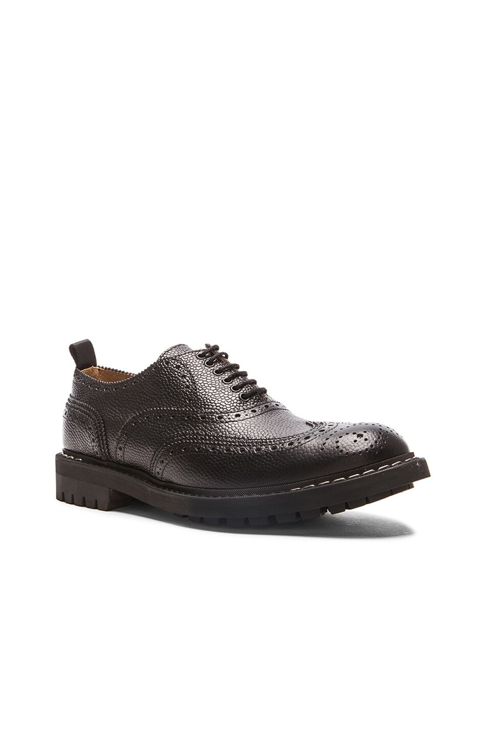 Image 1 of Givenchy Brogue Lace Up Leather Dress Shoes in Black