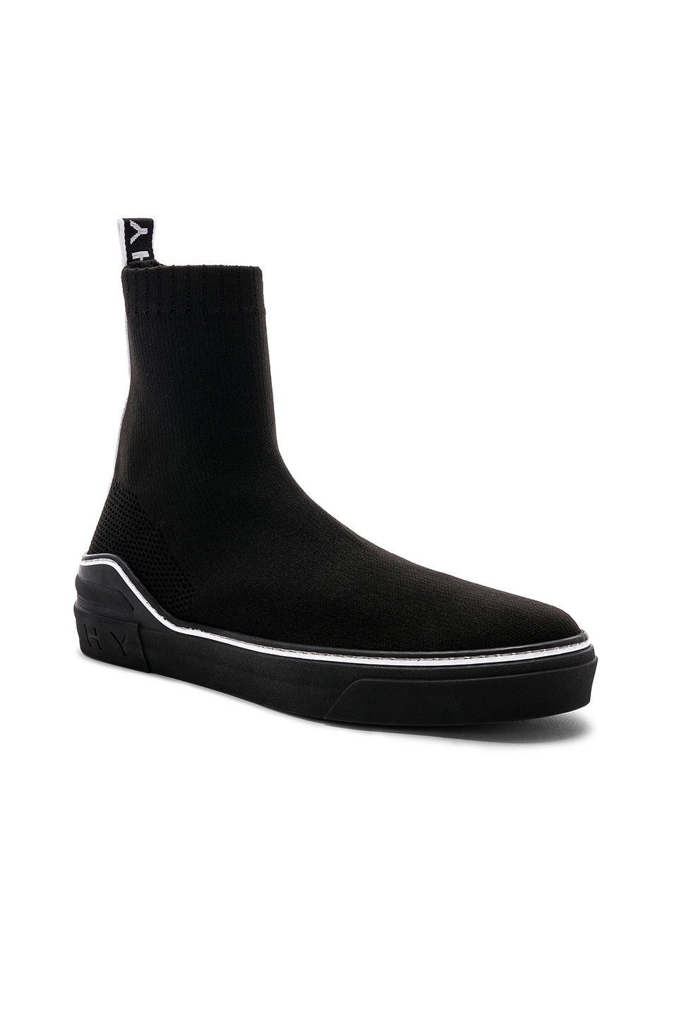 Image 1 of Givenchy George V Mid Sock Sneakers in Black