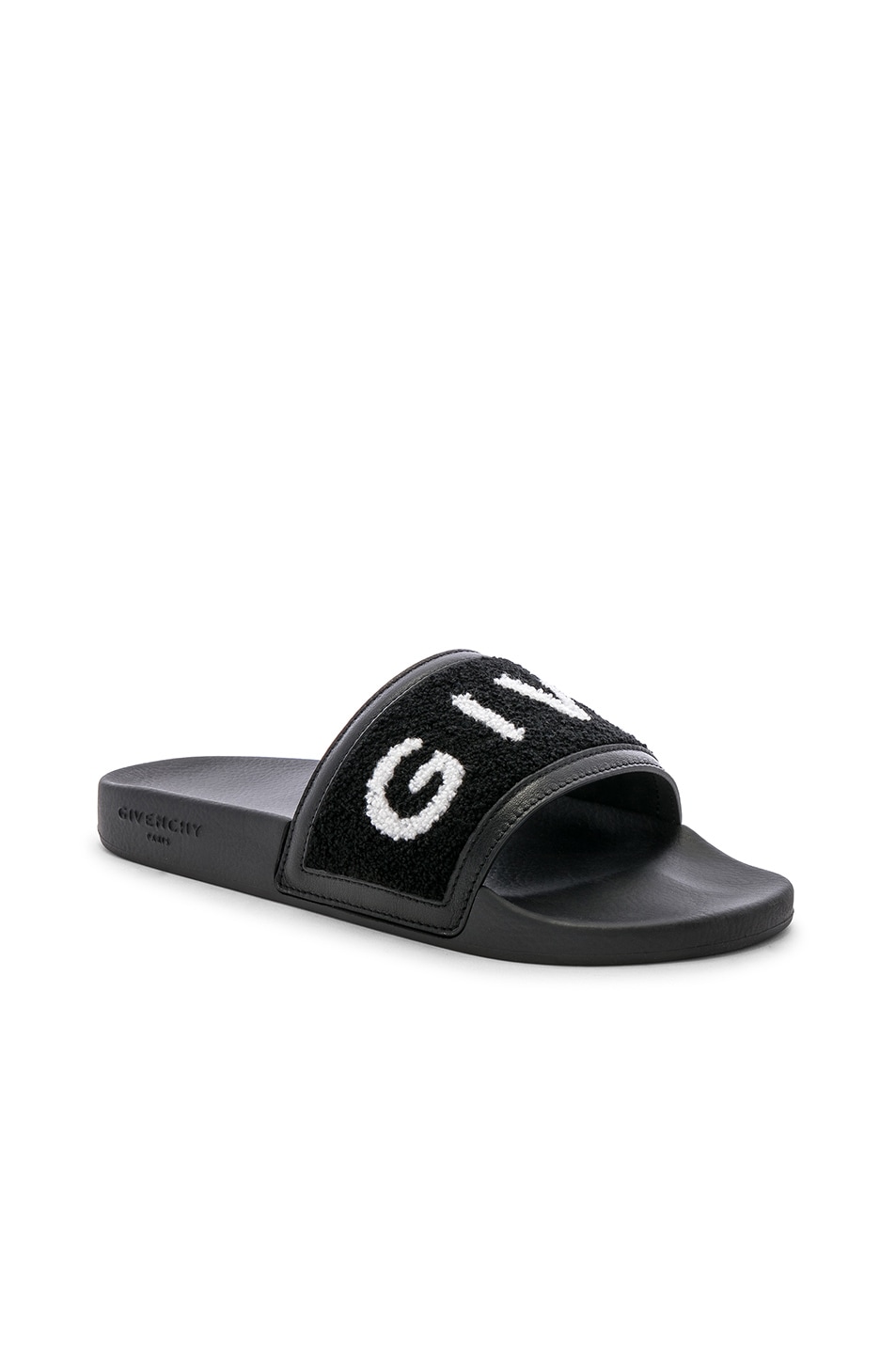 Image 1 of Givenchy Slide Sandals in Black & White