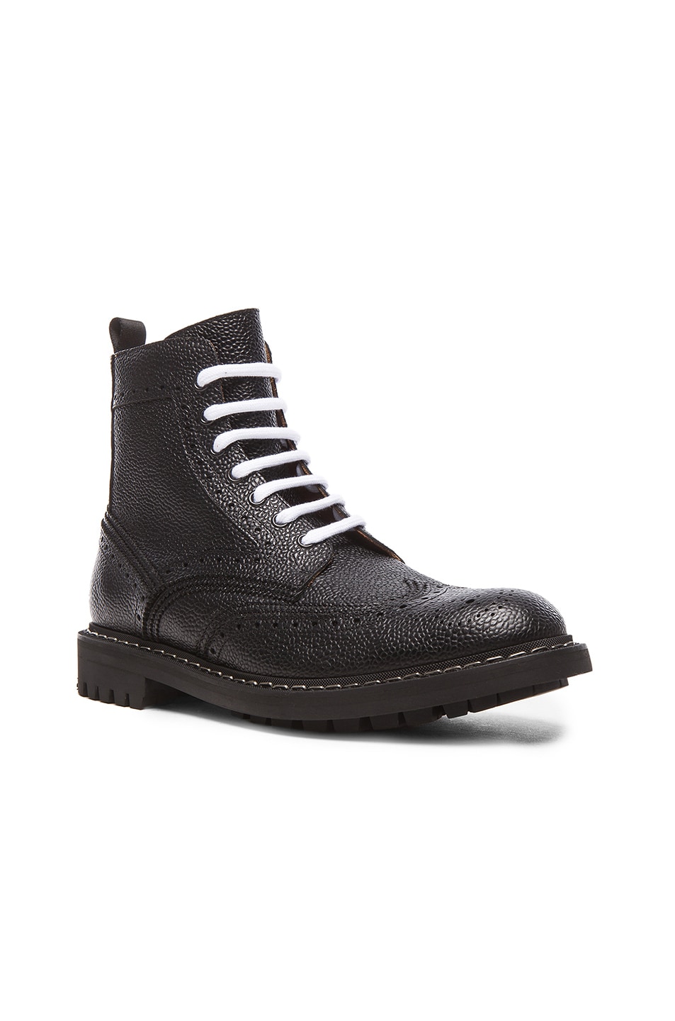 Image 1 of Givenchy Runway Leather Commando Boots in Black