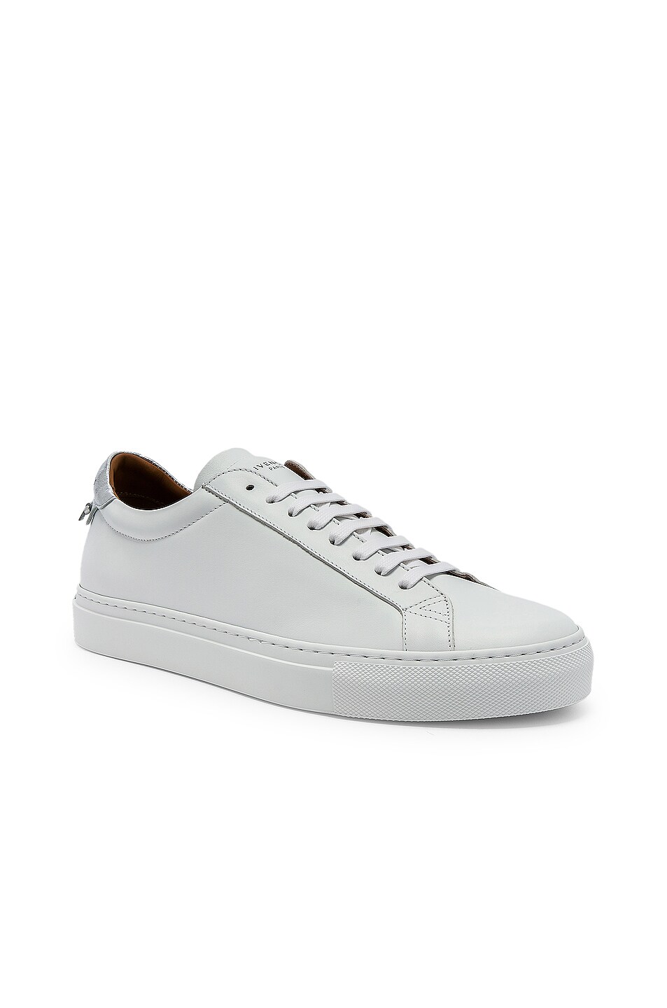 Image 1 of Givenchy Urban Street Low Sneakers in White & Silver
