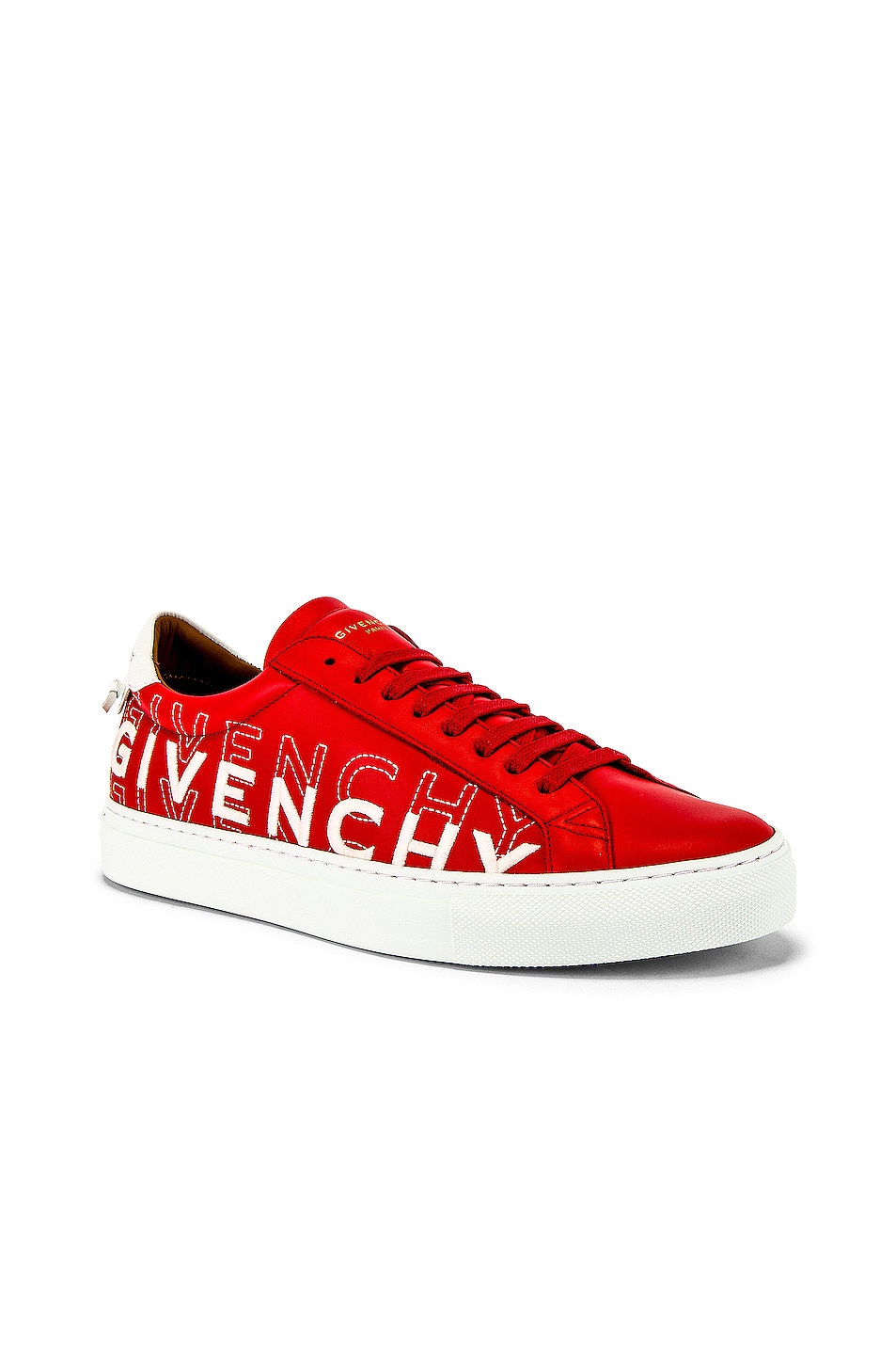 Image 1 of Givenchy Urban Street Low Sneakers in Red & White