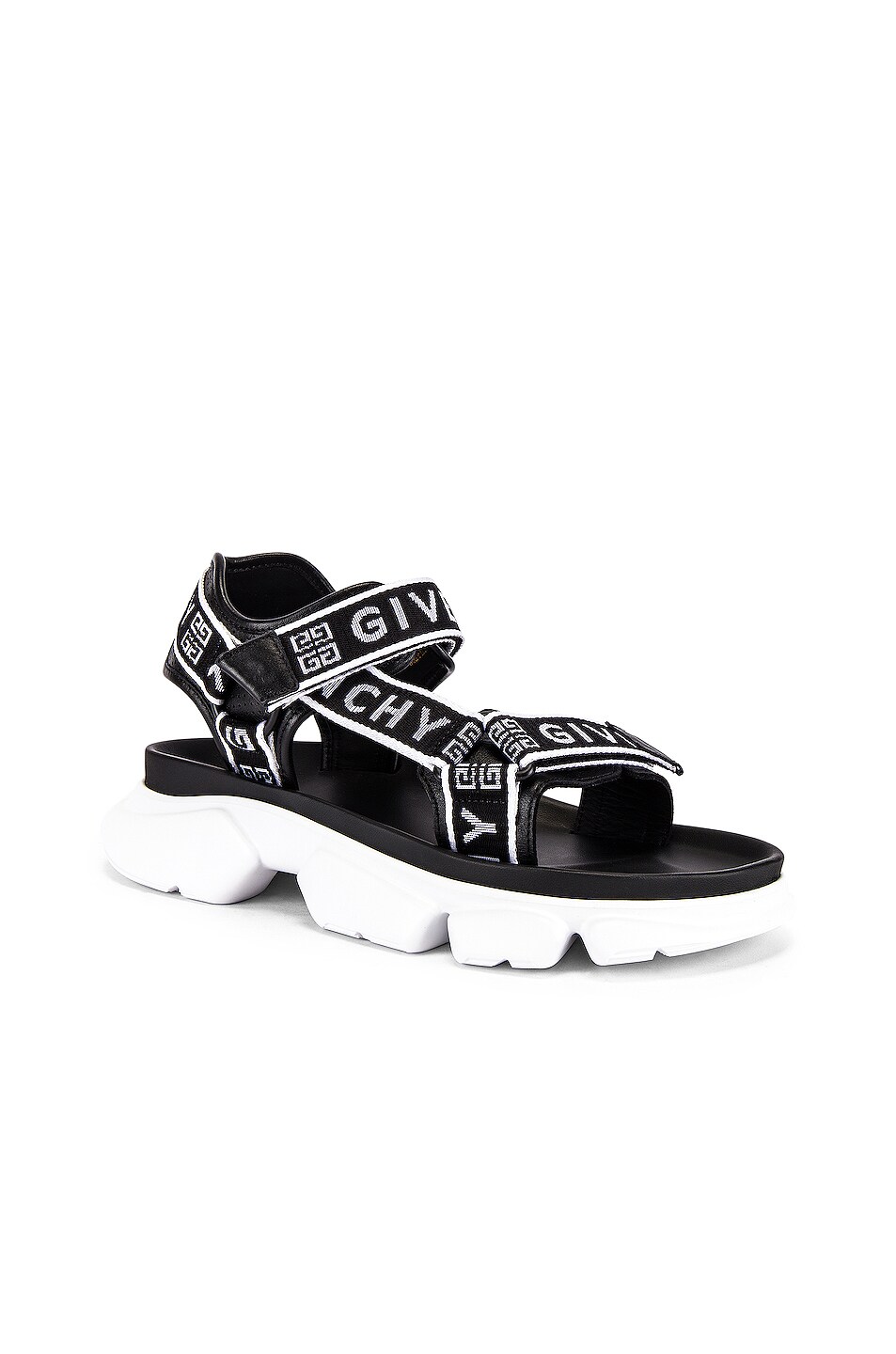 Image 1 of Givenchy Jaw Sandal in Black & White