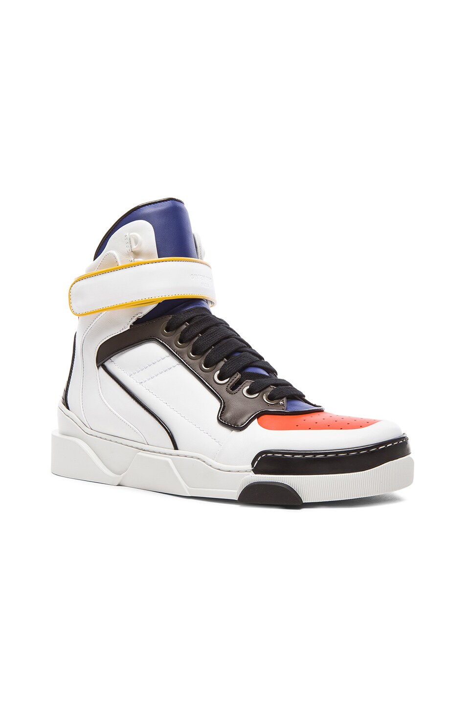 Image 1 of Givenchy Multicolor Tyson Leather Sneakers in White