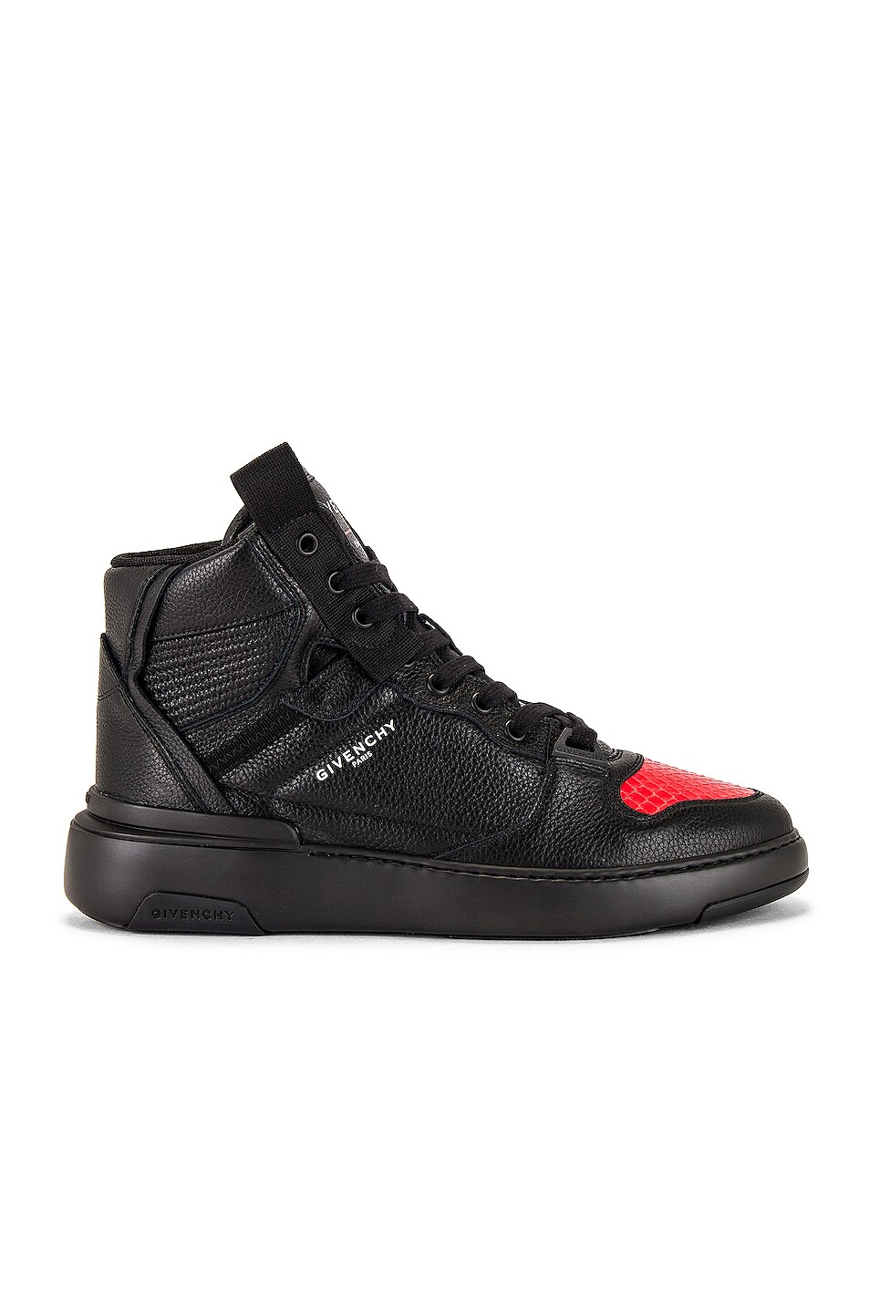 Image 1 of Givenchy Wing Sneaker in Black & Red