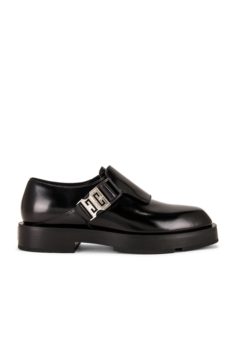Image 1 of Givenchy Squared Buckle Derby in Black