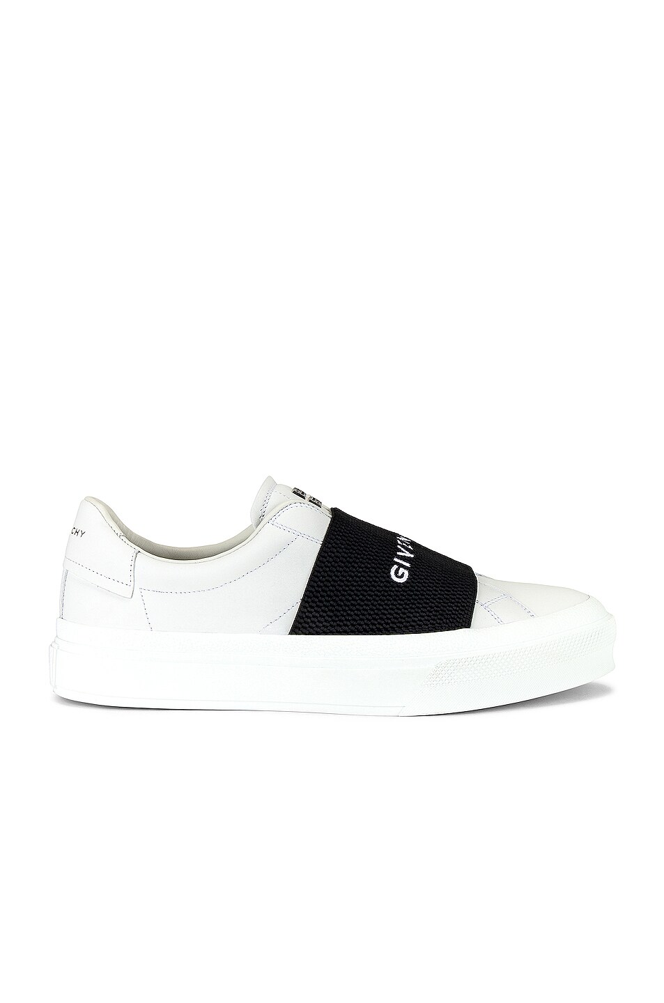 Image 1 of Givenchy Elastic City Court Sneaker in White & Black