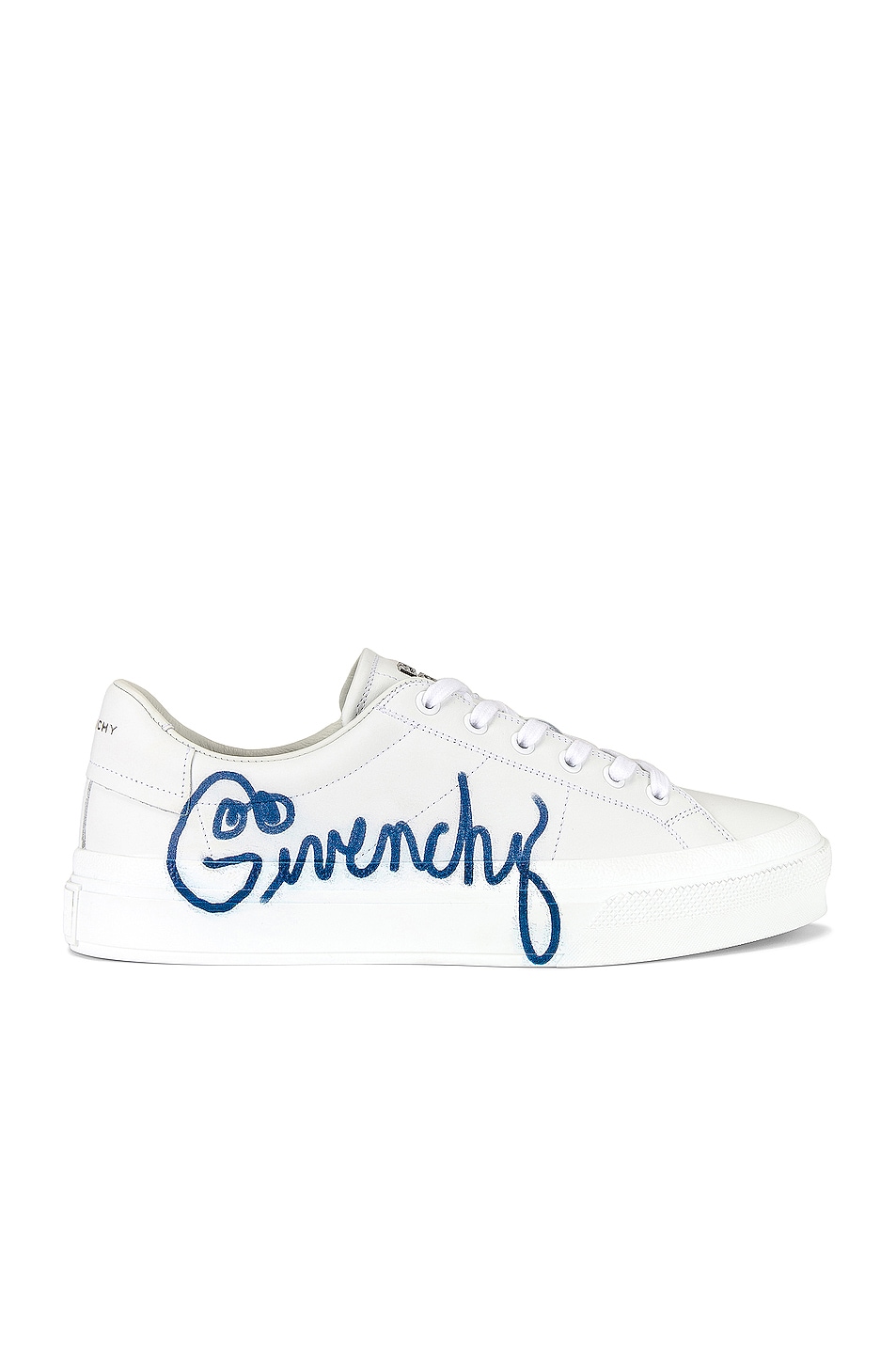 Image 1 of Givenchy City Sport Lace-Up Sneaker in White & Blue