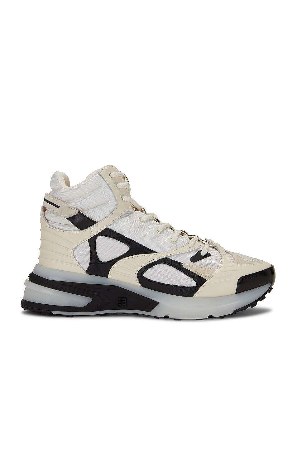 Image 1 of Givenchy High-Top Runner in Ivory & Black