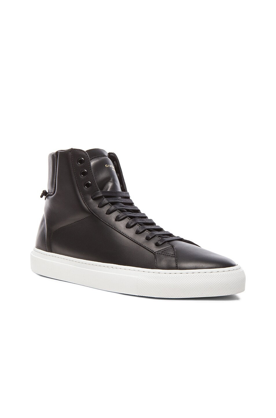 Image 1 of Givenchy Knots High Top Leather Sneakers in Black