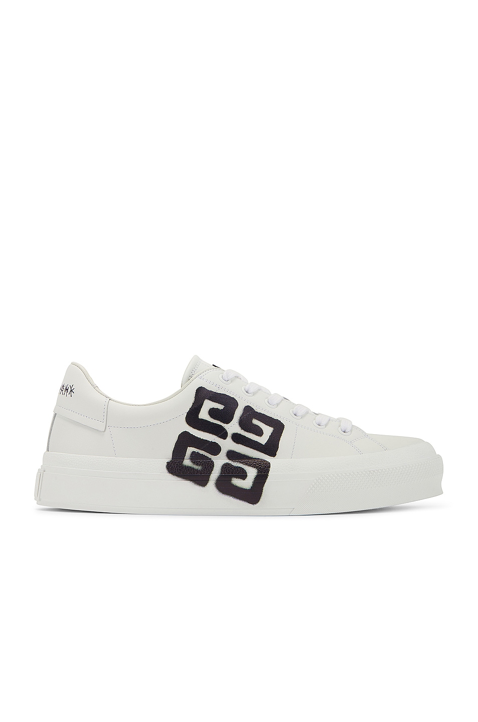Image 1 of Givenchy City Sport Lace Up Sneaker in White & Black