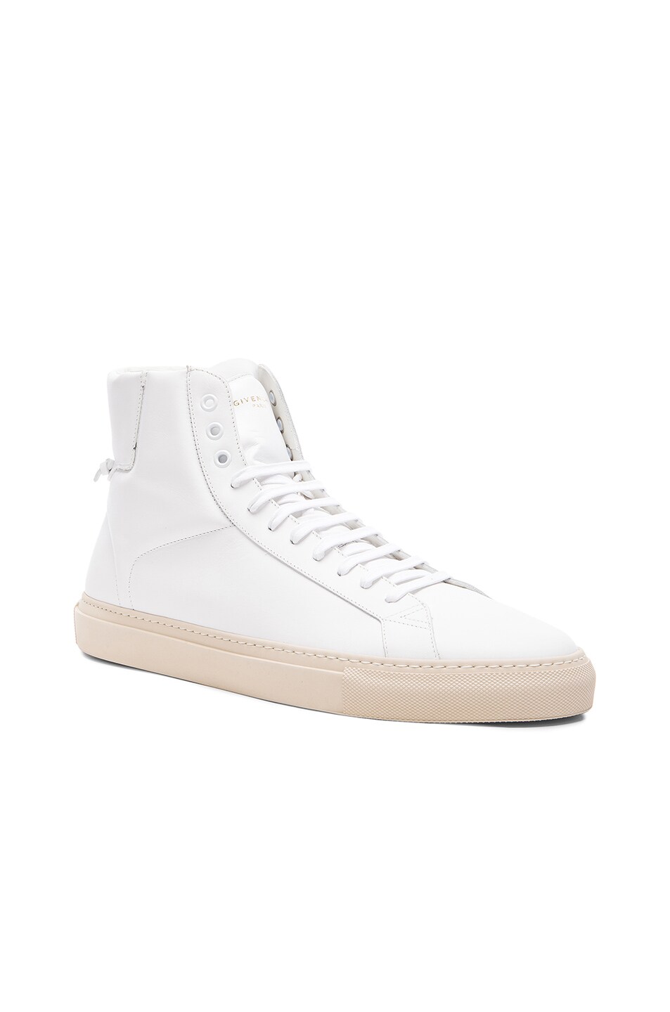 Image 1 of Givenchy Knots High Top Leather Sneakers in White
