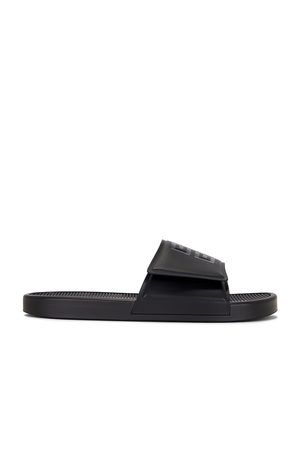 Image 1 of Givenchy Slide Scratch Flat Sandal in Black & White