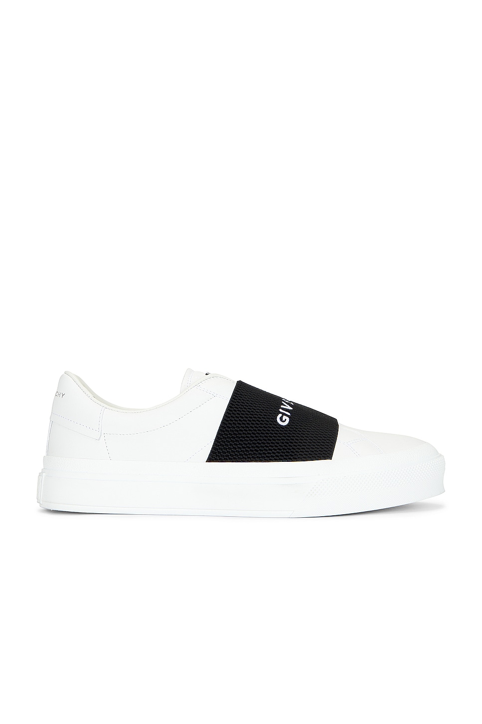 Image 1 of Givenchy Elastic Sneakers in White & Black