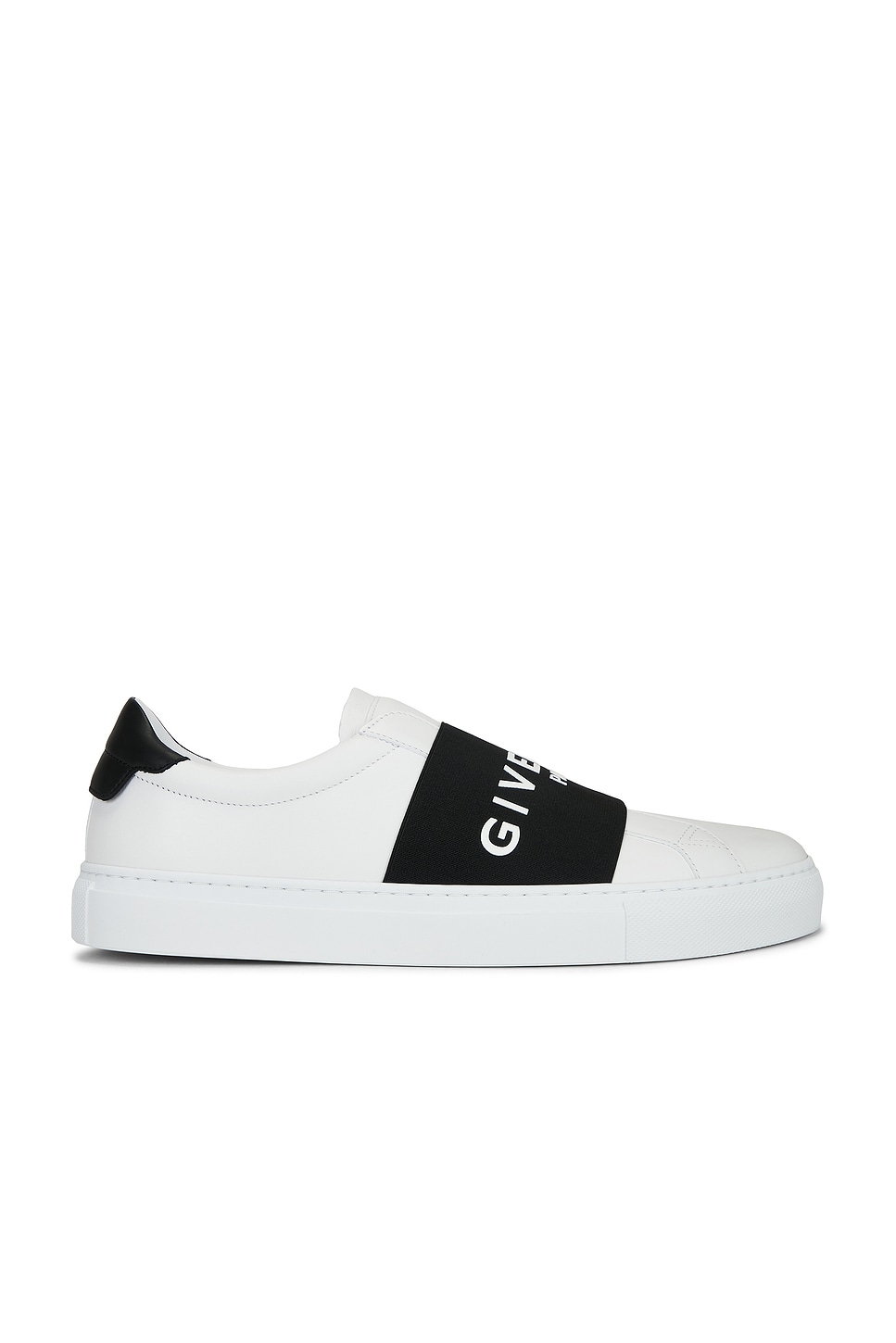 Image 1 of Givenchy Urban Street Elastic Sneaker in White & Black