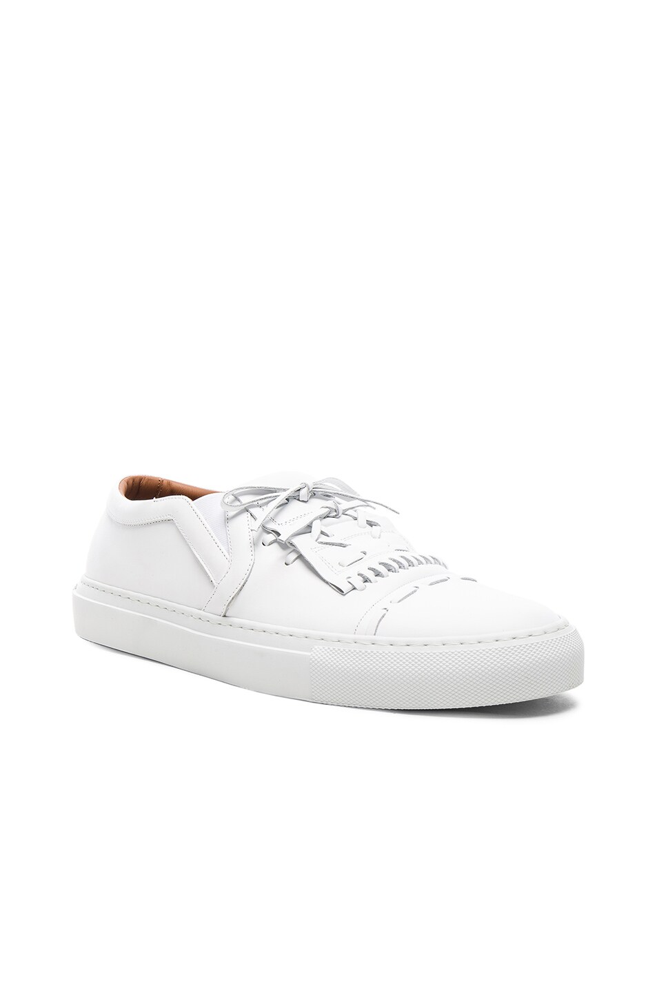 Image 1 of Givenchy Low Skate Woven Sneakers in White