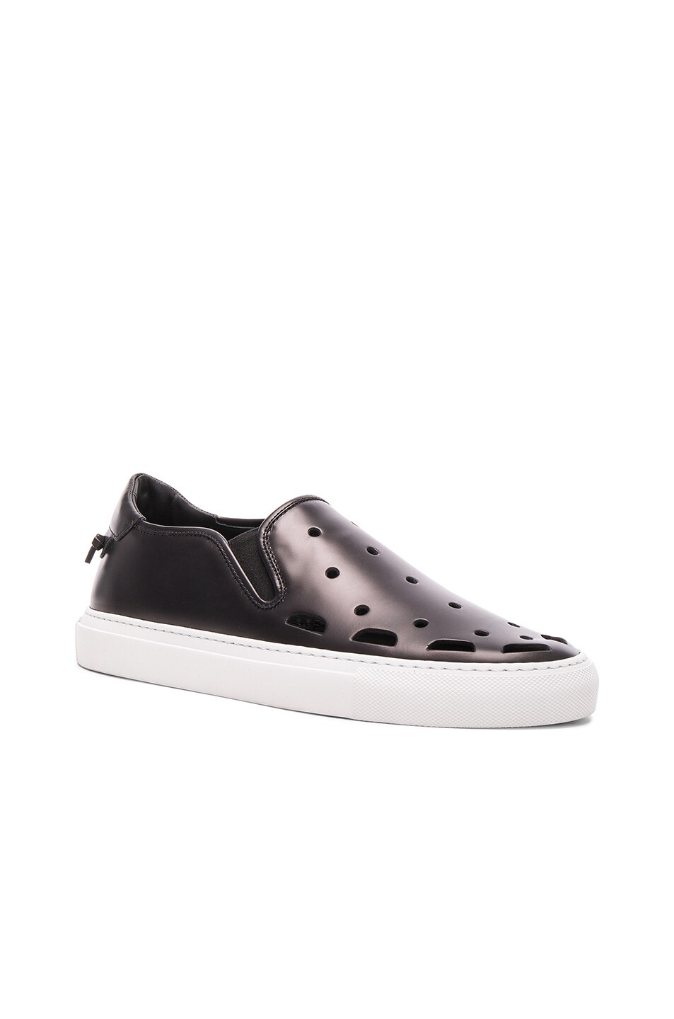 Image 1 of Givenchy Perforated Street Skate Sneakers in Black