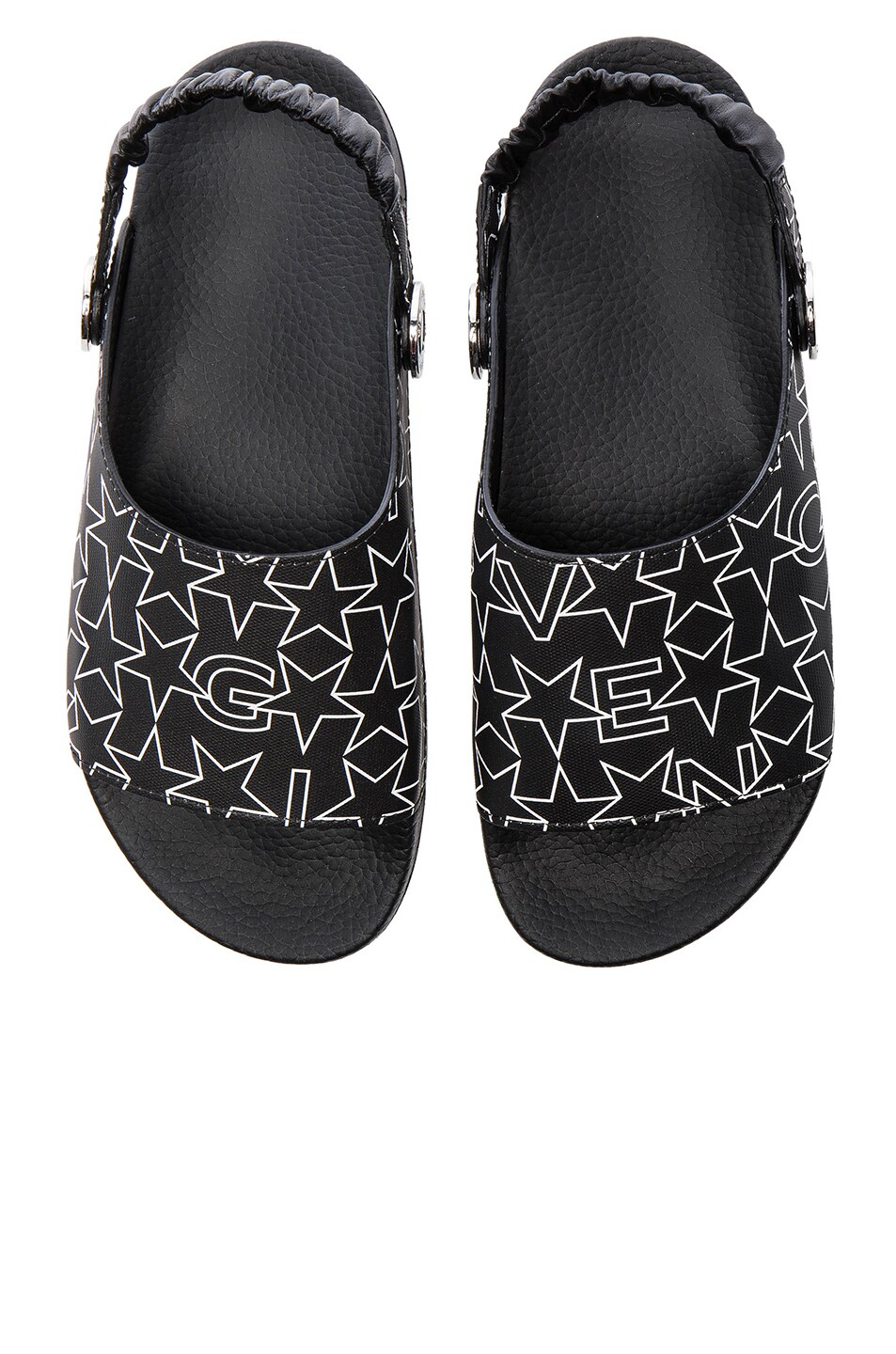 Image 1 of Givenchy Slide Strap Sandals in Black & White