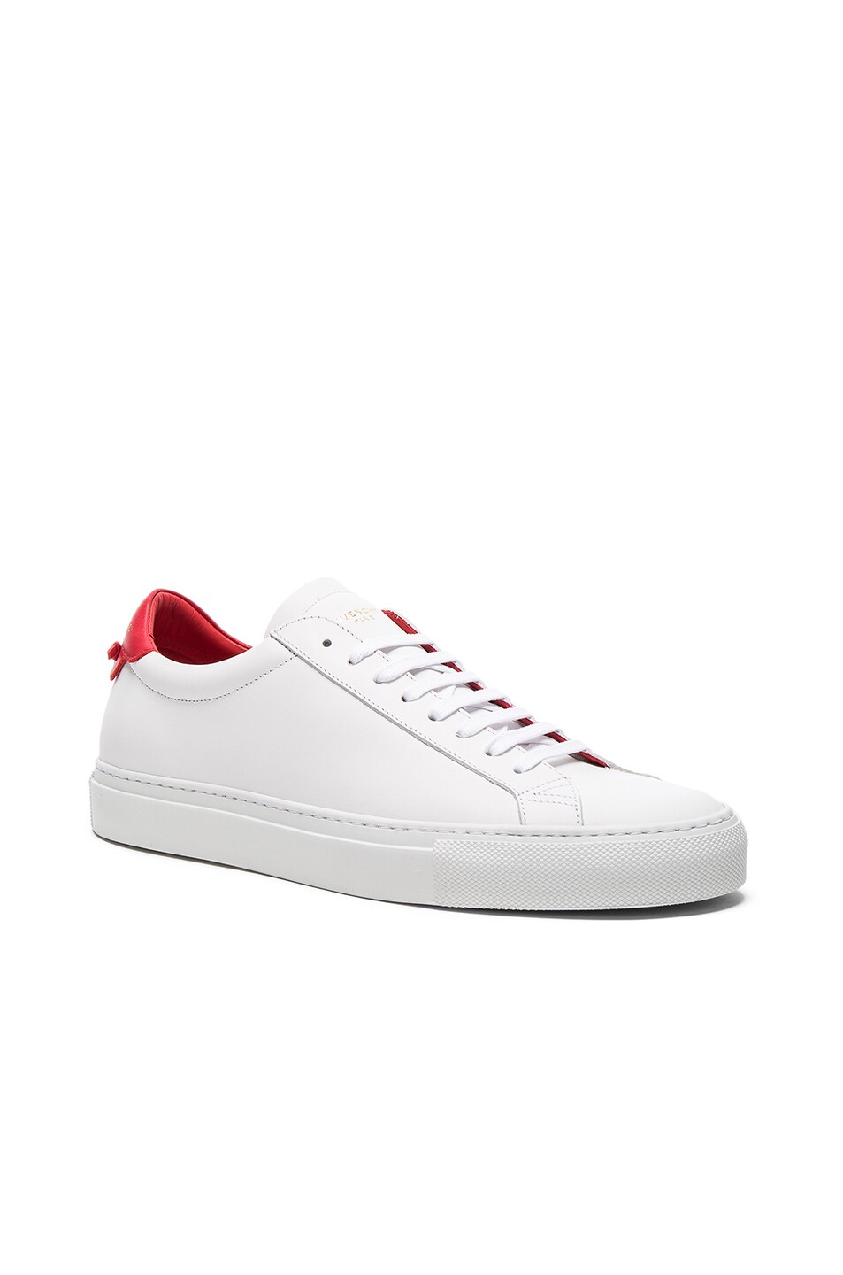 Image 1 of Givenchy Urban Street Low Top Sneakers in White & Red