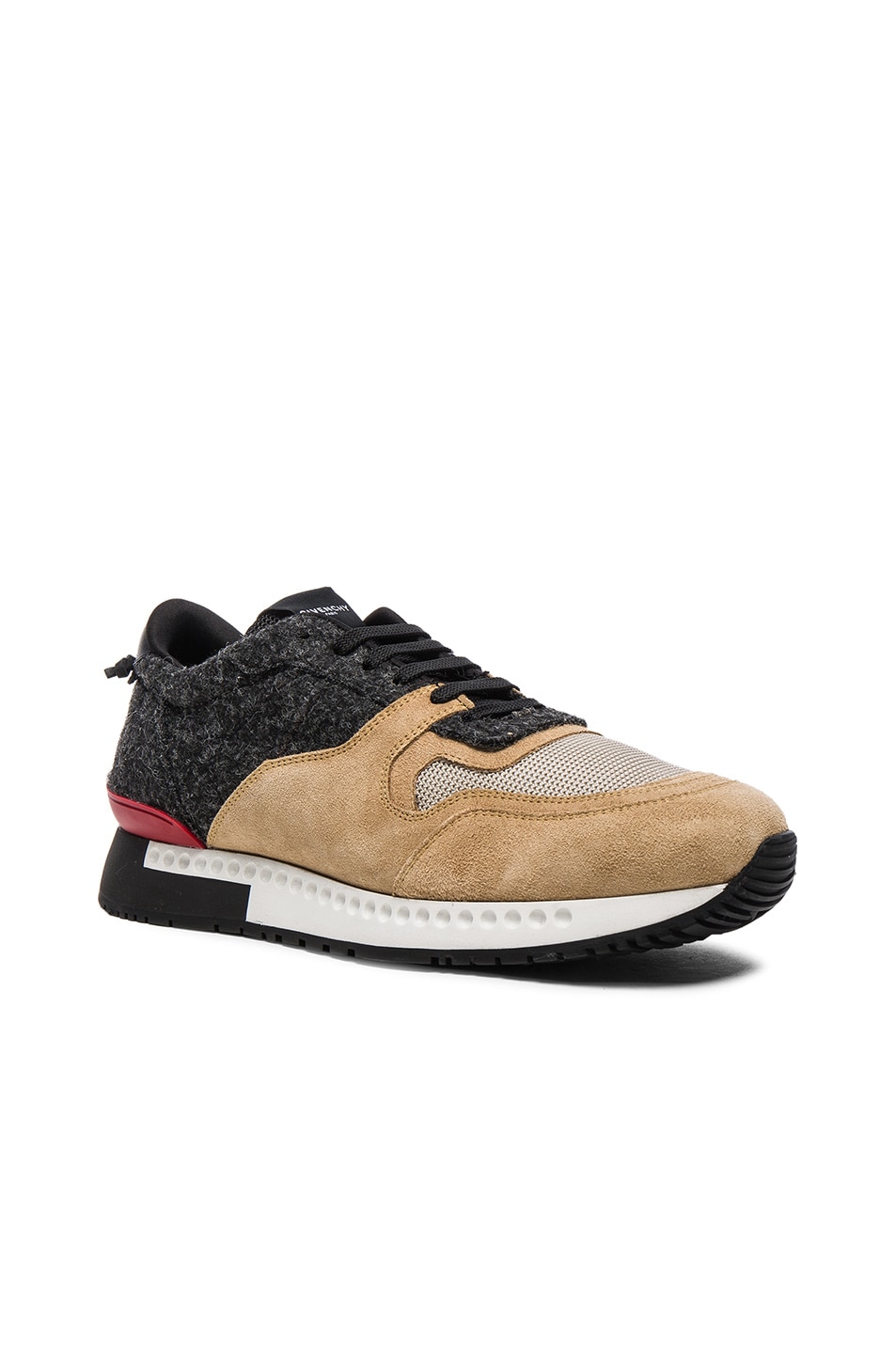 Image 1 of Givenchy Runner Active Sneakers in Beige & Grey