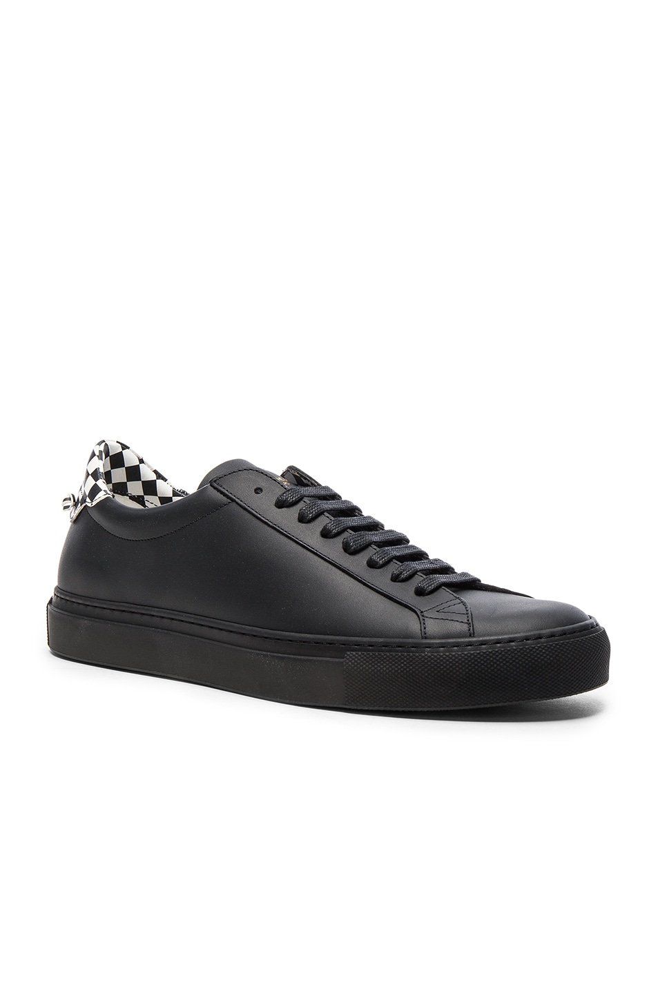 Image 1 of Givenchy Leather Urban Street Low Sneakers in Black