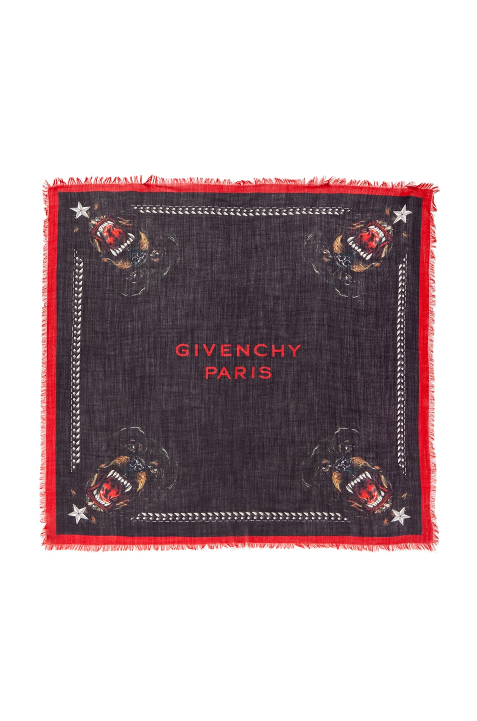 Image 1 of Givenchy Rottweiler Scarf in Black