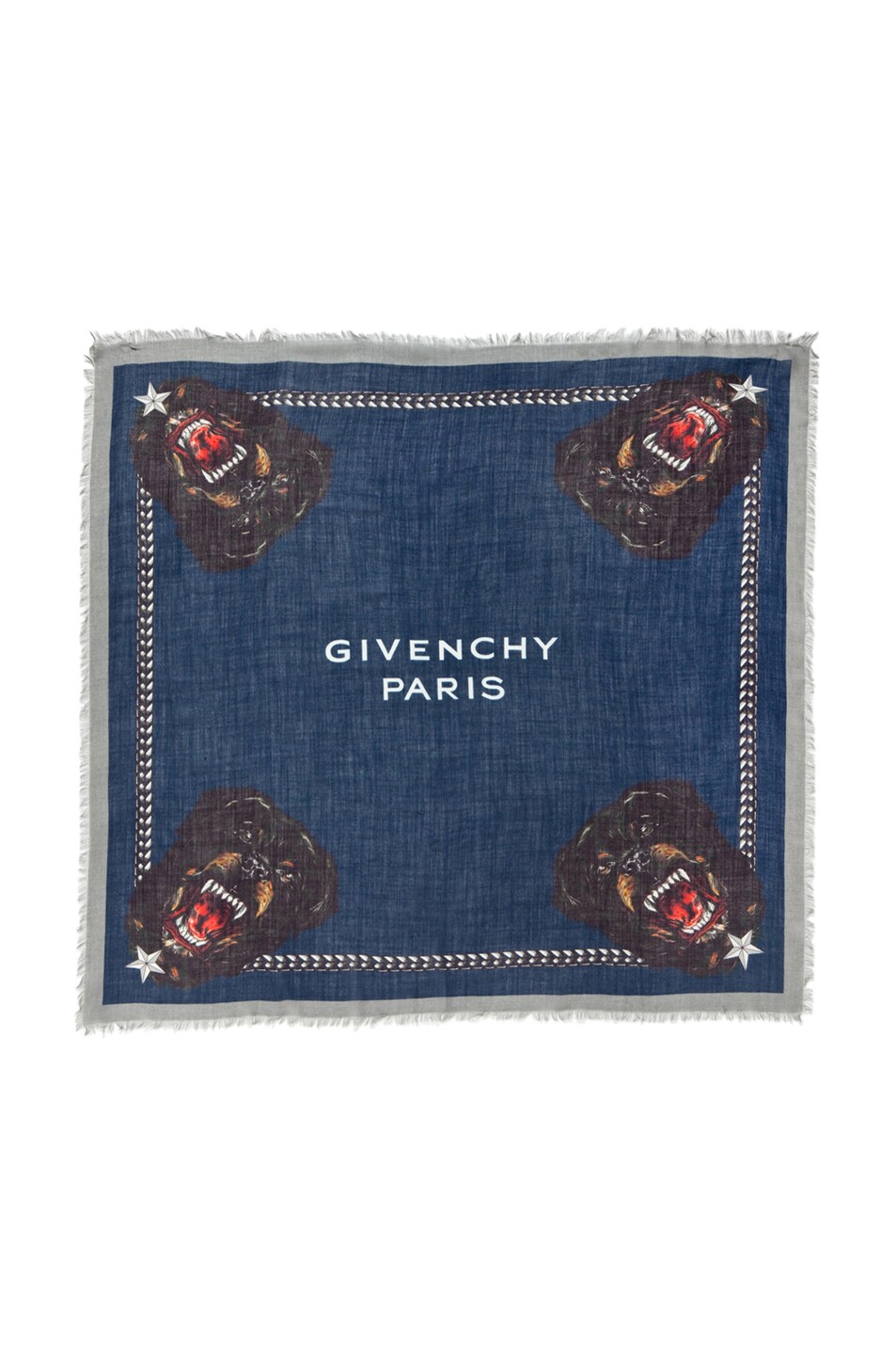 Image 1 of Givenchy Rottweiler Scarf in Navy