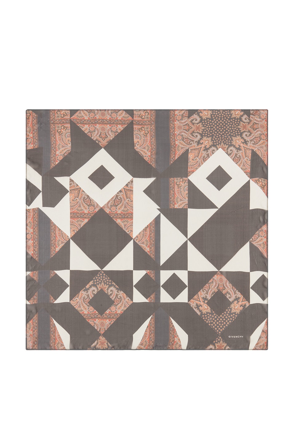 Image 1 of Givenchy Patchwork Scarf in Black & White