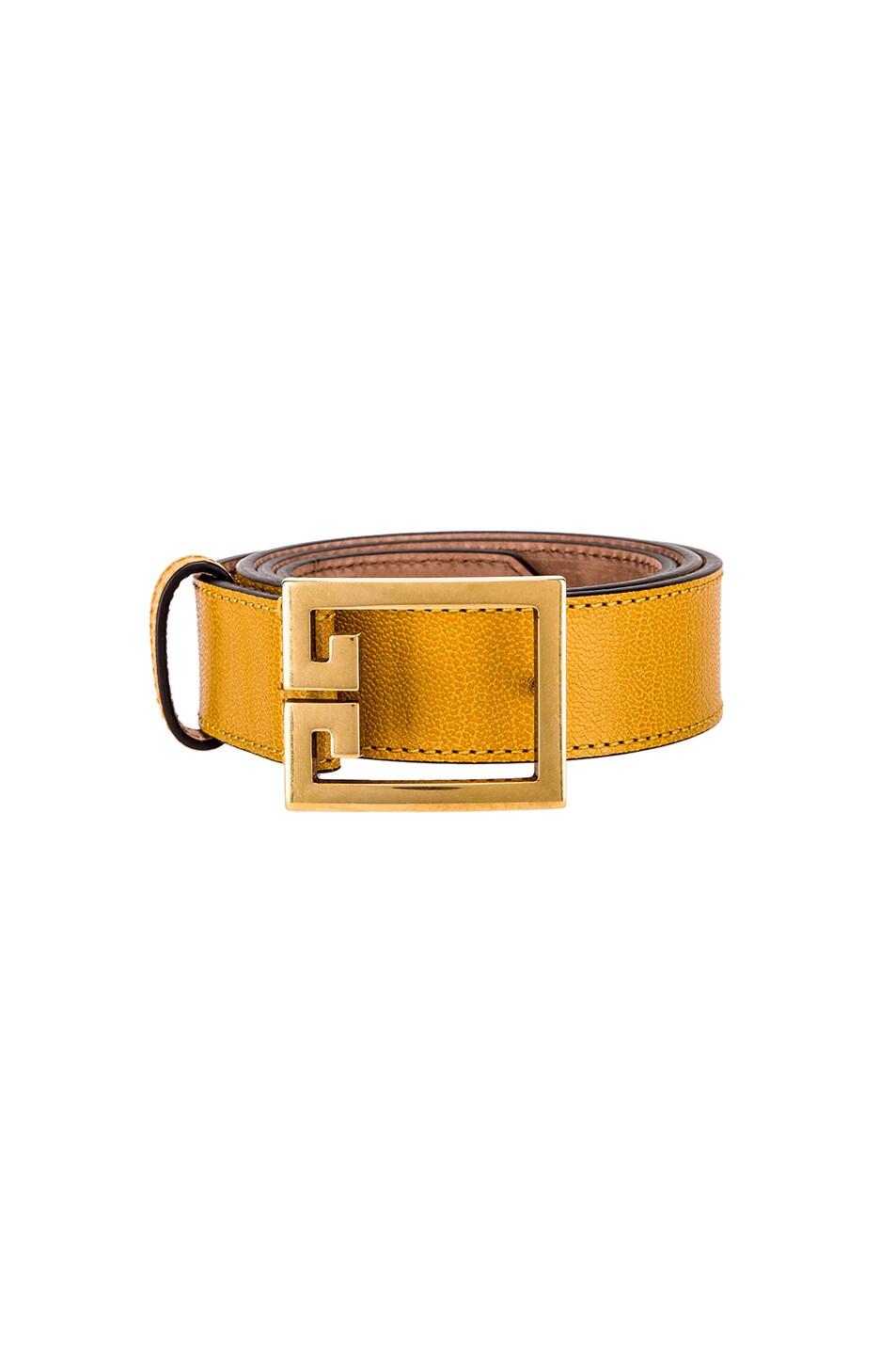 Image 1 of Givenchy Logo Belt in Golden