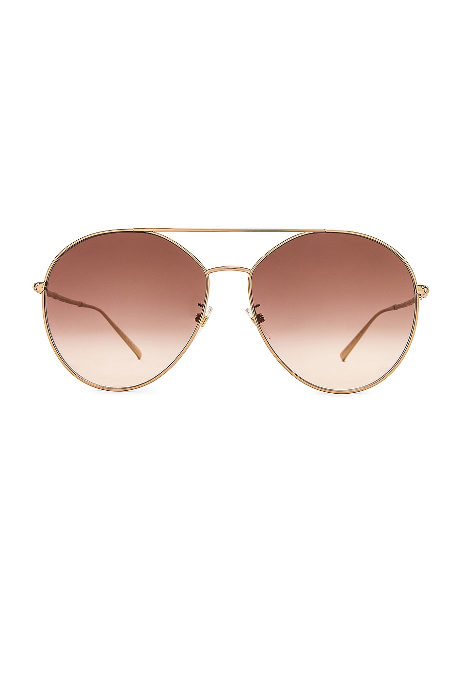 Image 1 of Givenchy Round Sunglasses in Gold & Brown Gradient