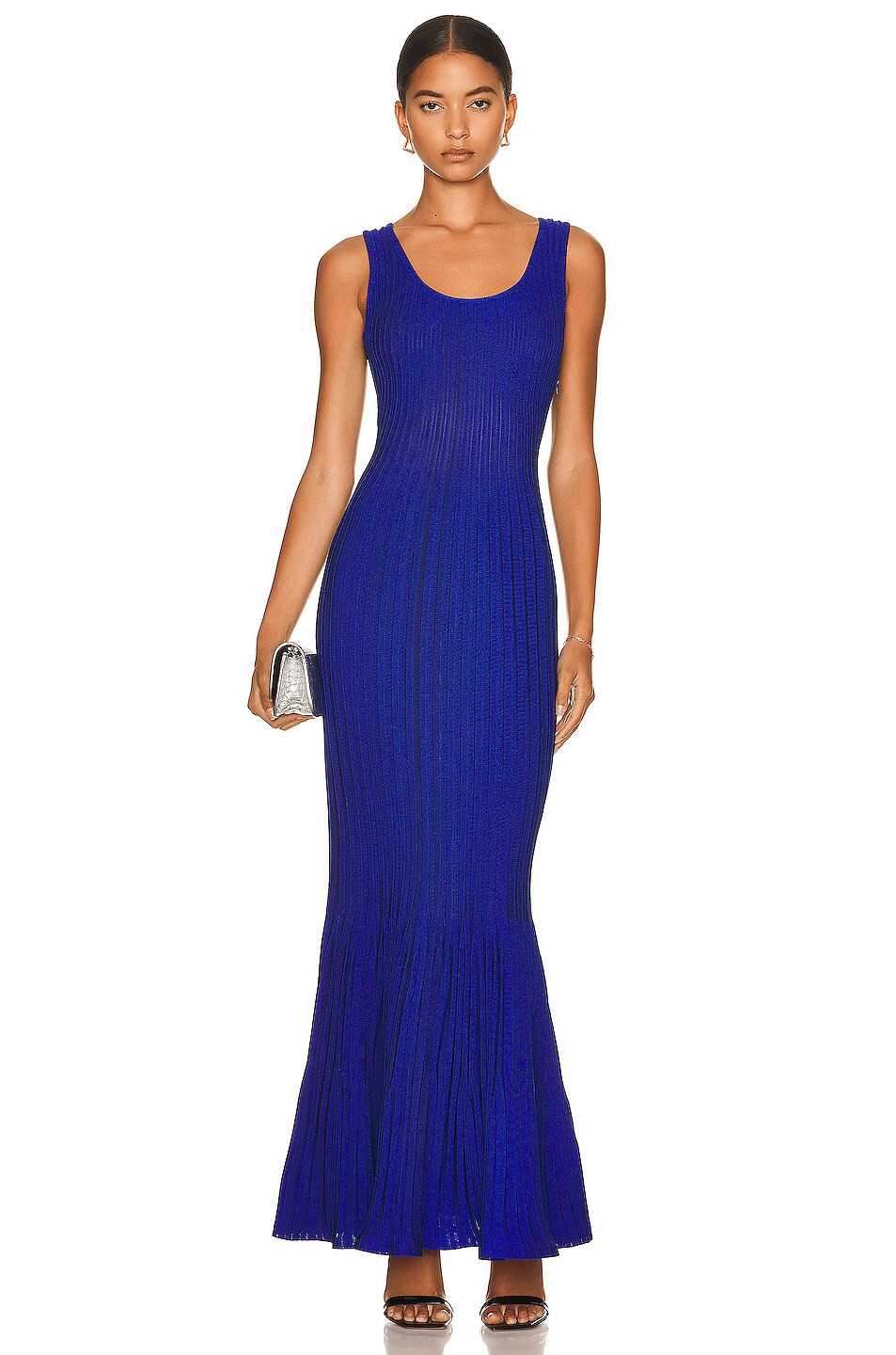 Image 1 of Givenchy Long Dress with Godets in Ocean Blue
