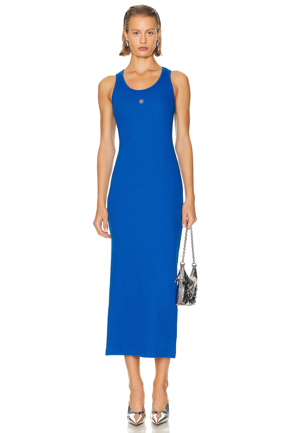 Image 1 of Givenchy Rib Tank Dress in Moroccan Blue