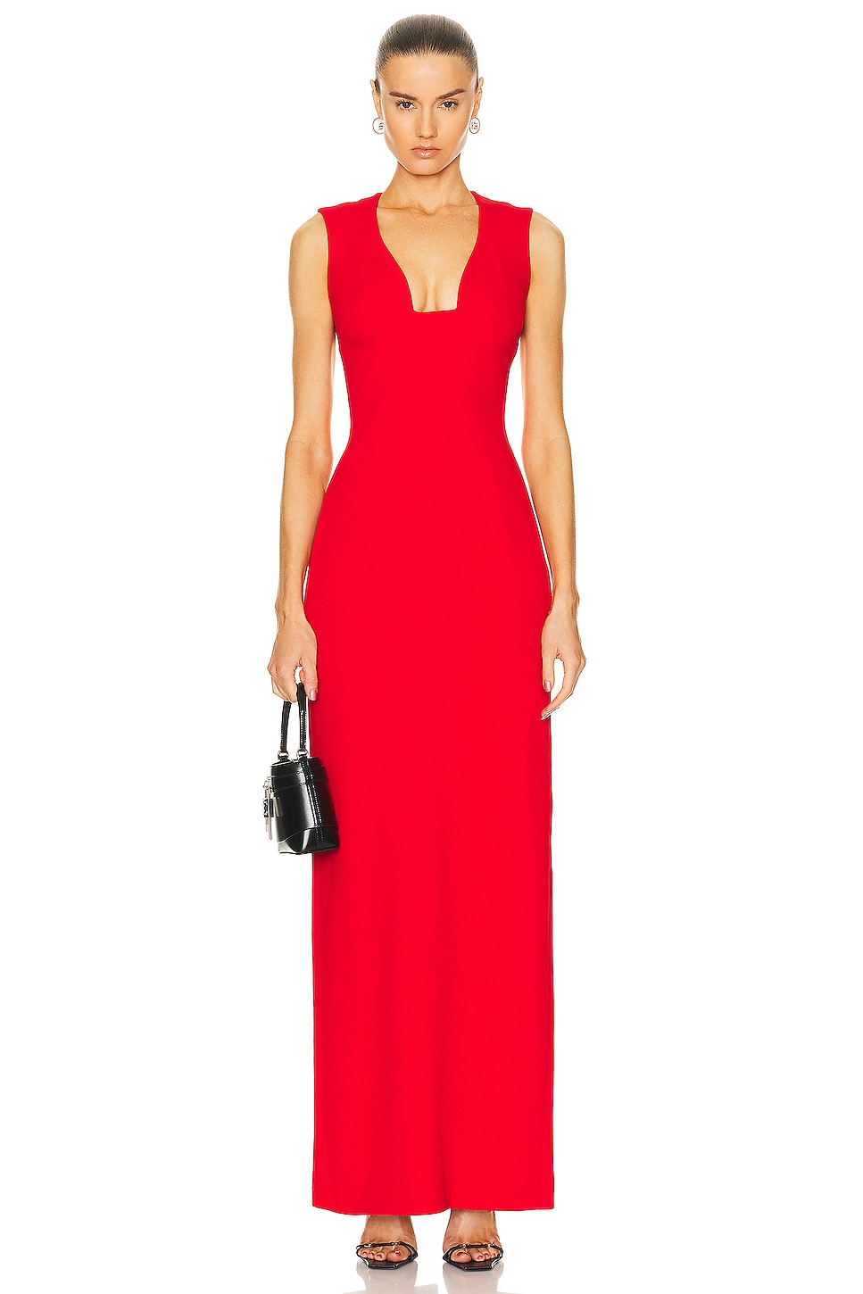 Image 1 of Givenchy Vase Long Dress in Vermilion