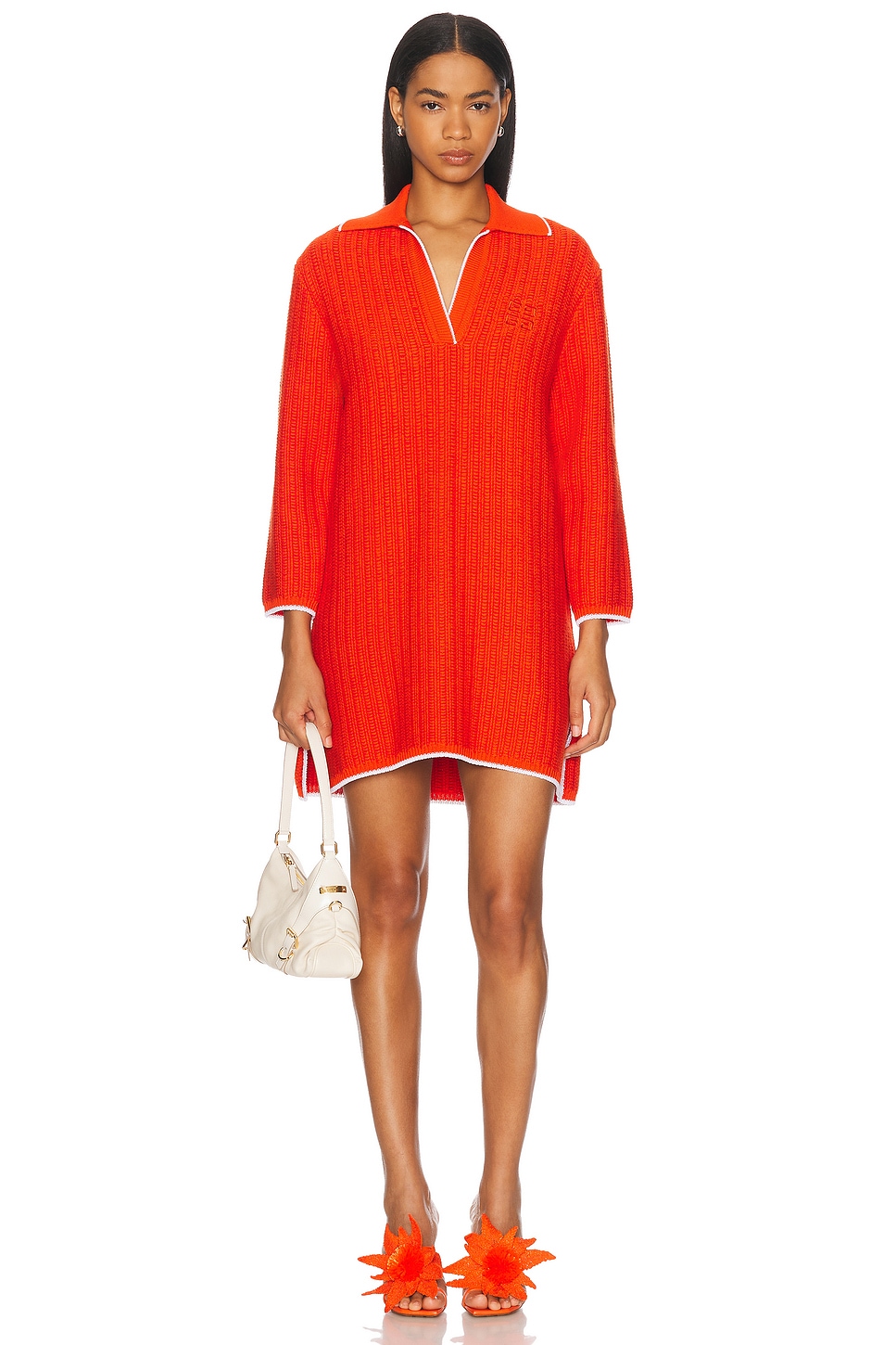 Image 1 of Givenchy 4g Polo Mini Dress in Orange