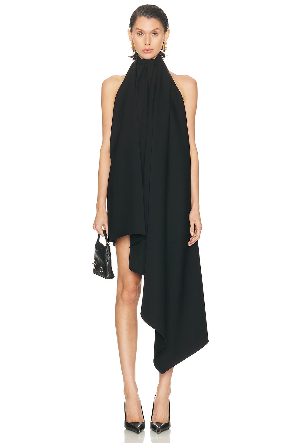 Image 1 of Givenchy Asymmetric Dress in Black
