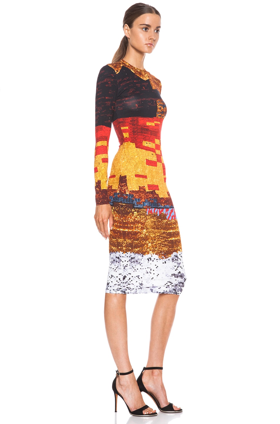 Givenchy Mosaic Cotton T-Shirt Dress in Multi | FWRD