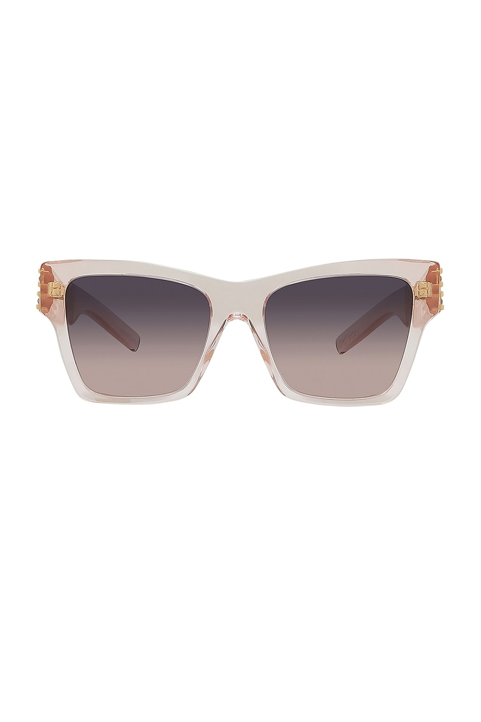 Shop Givenchy Square Sunglasses In Shiny Pink & Gradient Smoke