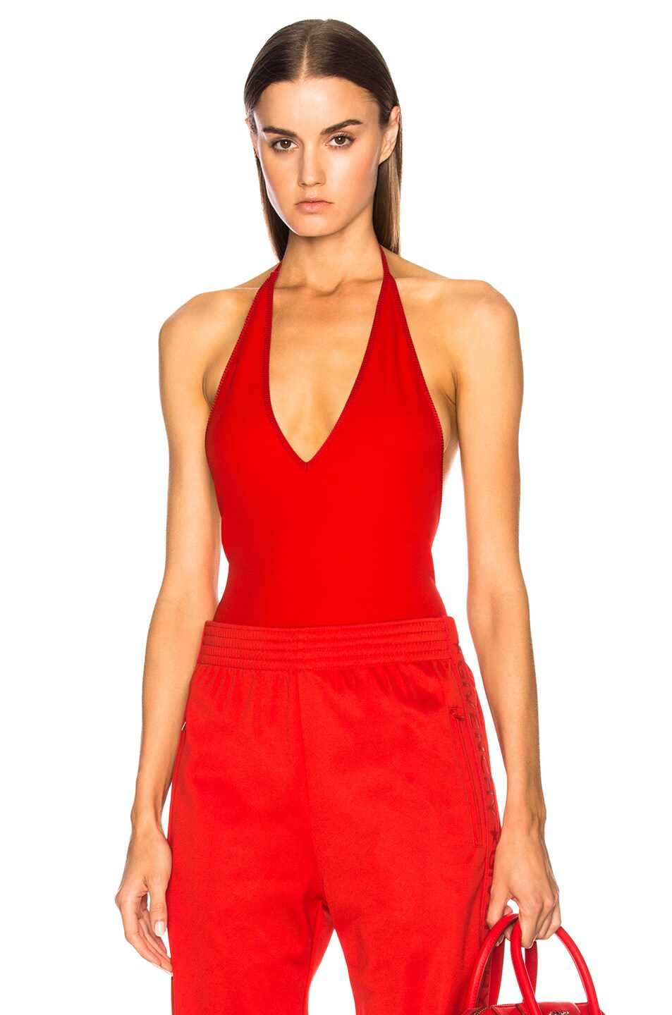 Image 1 of Givenchy Bodysuit in Bright Red