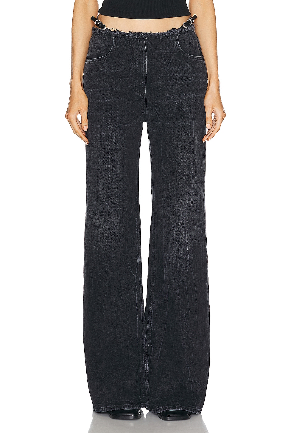 Image 1 of Givenchy Voyou Wide Leg in Black