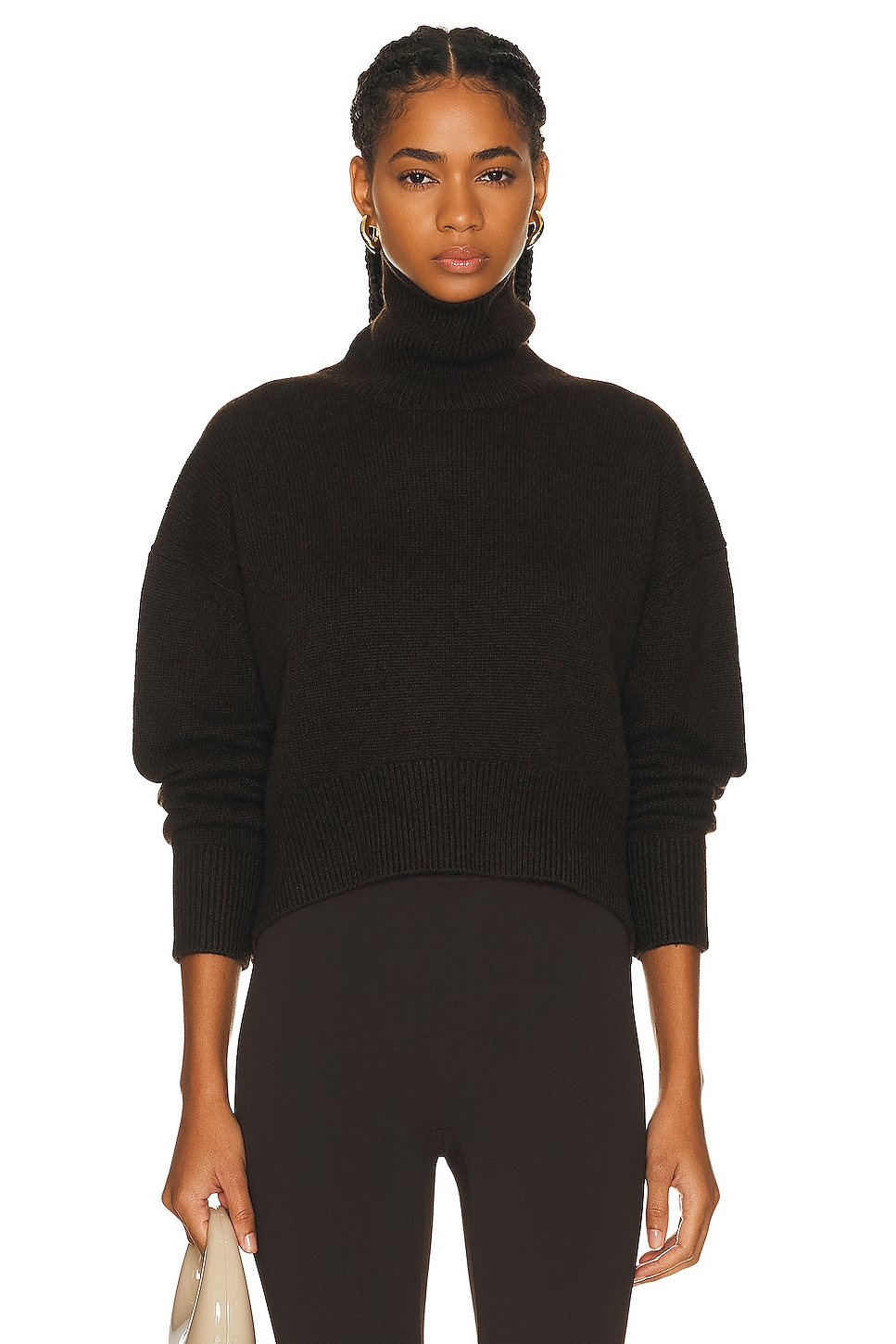 Image 1 of Givenchy High Neck Sweater in Dark Brown