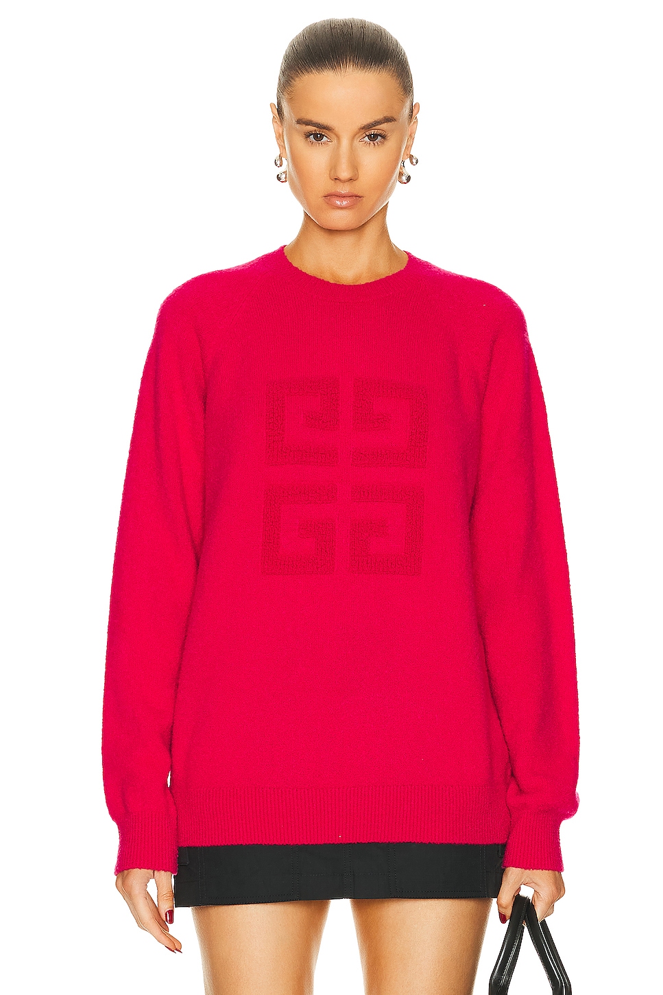 Image 1 of Givenchy Logo Sweater in Cyclamen