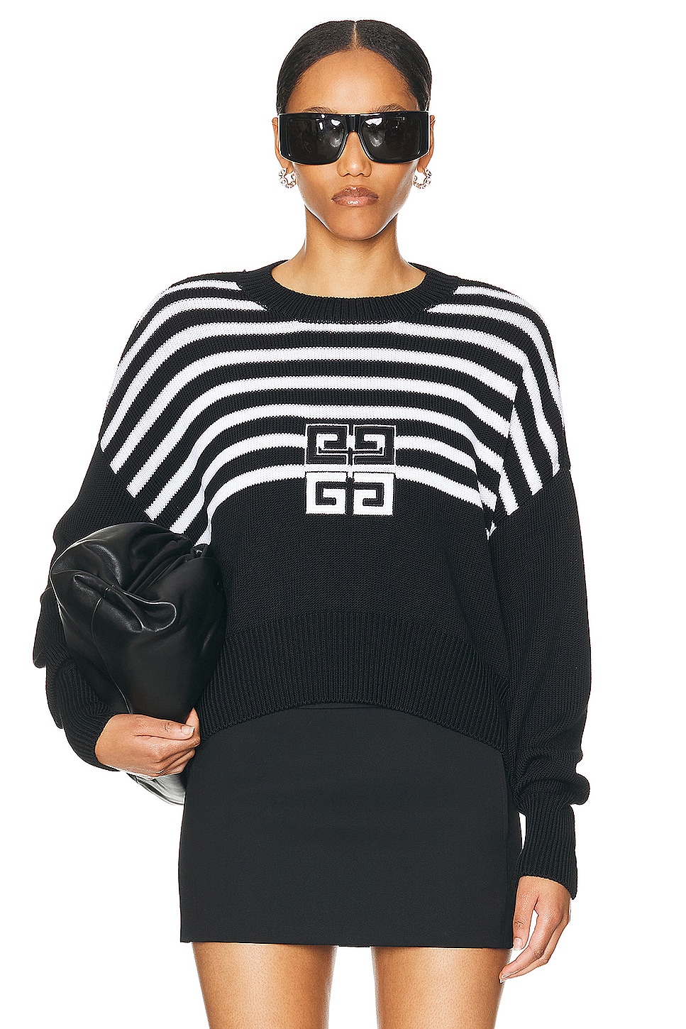 Image 1 of Givenchy Drop Shoulder Sweater in Black