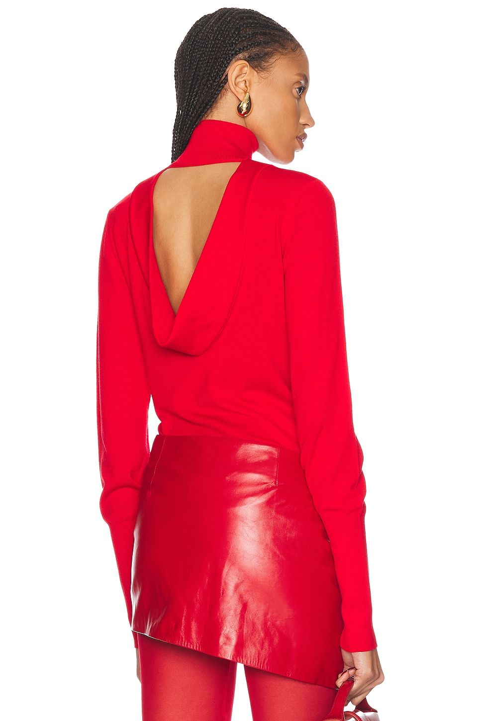 Givenchy Turtleneck Sweater In Vermillion