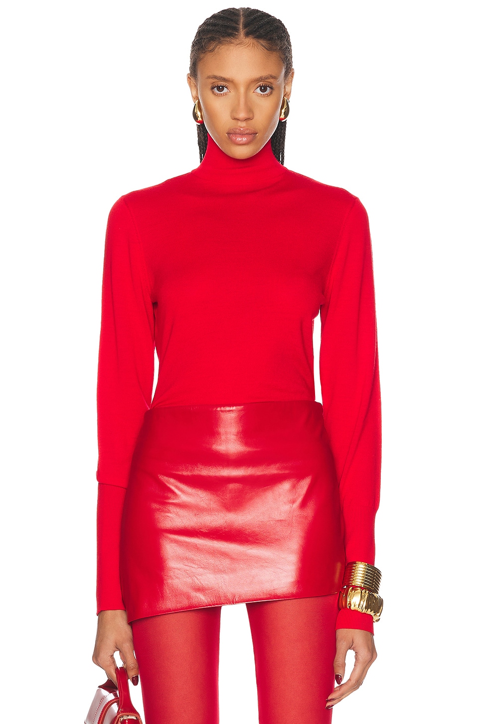 Givenchy Turtleneck Sweater In Vermillion