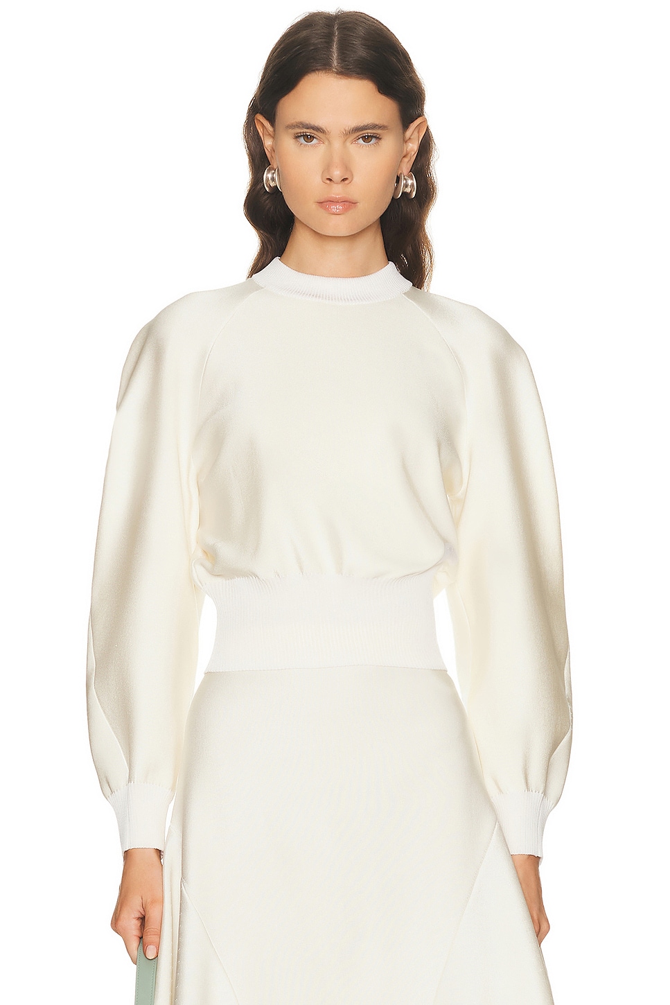 Image 1 of Givenchy Crewneck Raglan Sweater in Ivory